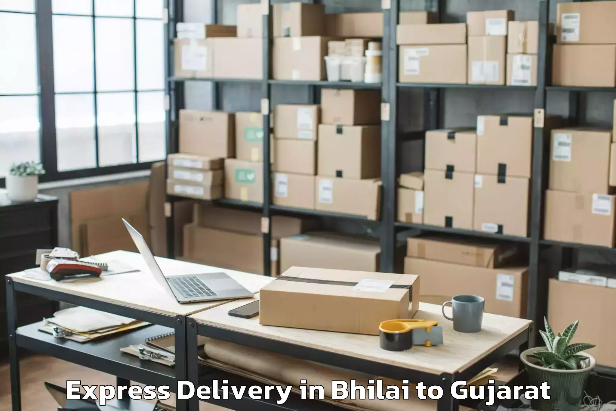 Book Your Bhilai to Mahuva Express Delivery Today